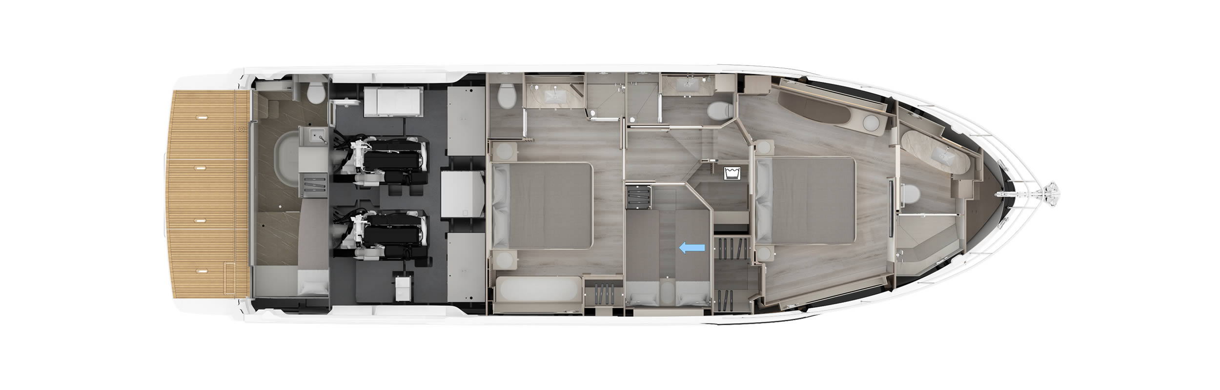 Lower deck